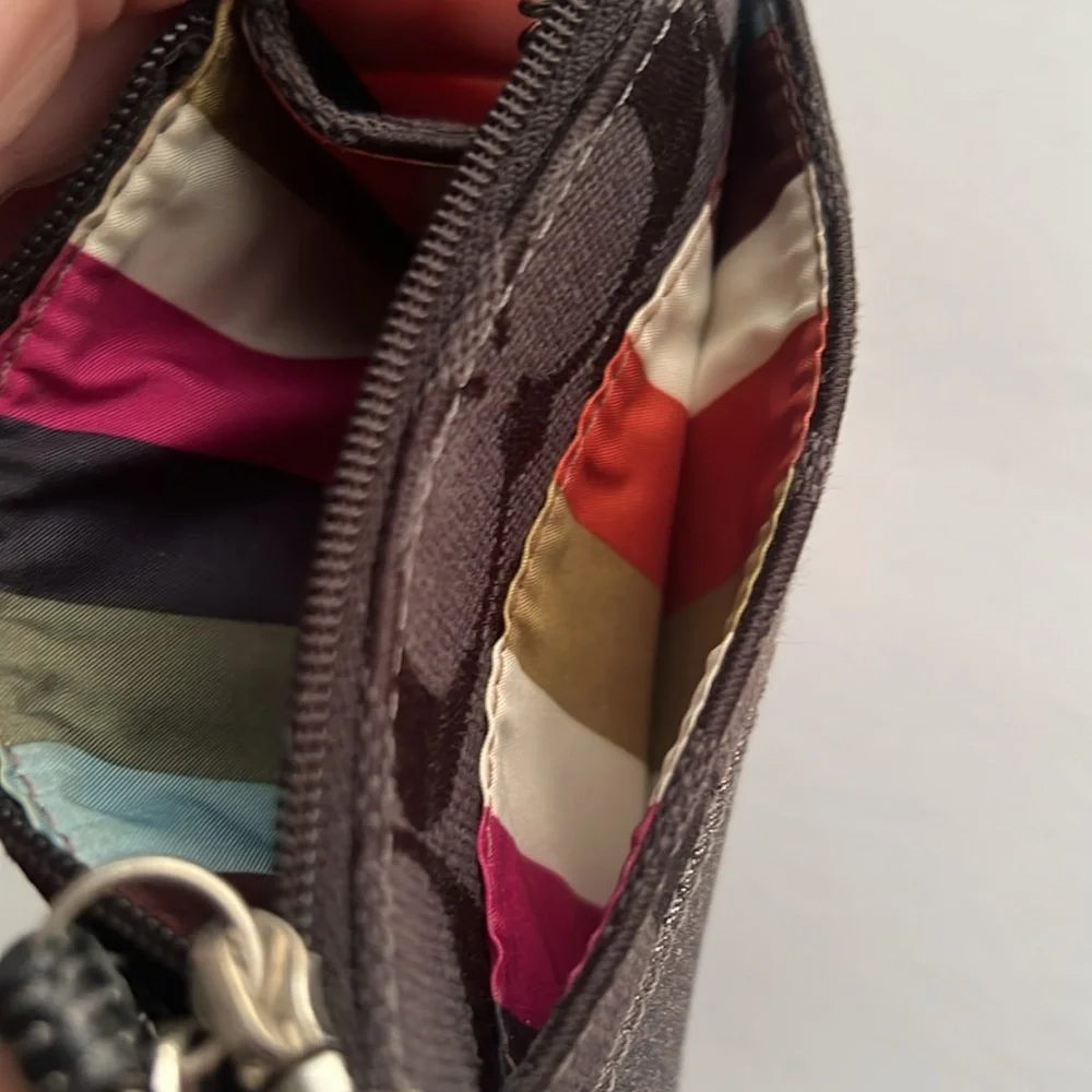 COACH Skinny ID wallet  Sparkle Keychain Cardholder‎
